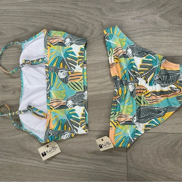Salt Life Tropical Parrot Bikini - Orange and Green - Picture 2 of 2